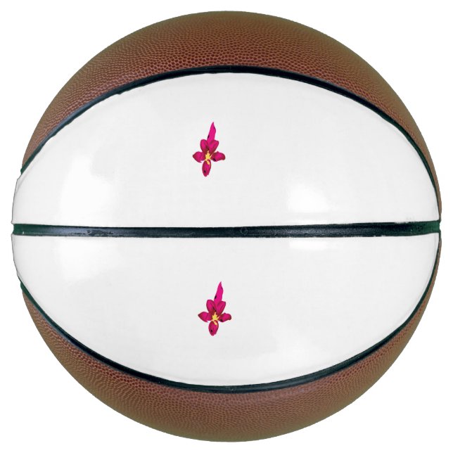 Girly Design, Light Gold, Purplish Red Basketball (Front)