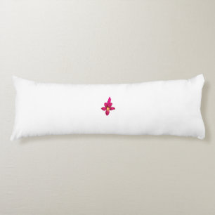 Girly Design, Light Gold, Purplish Red Body Pillow