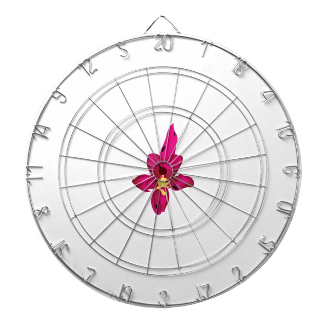 Girly Design, Light Gold, Purplish Red Dart Board (Front)