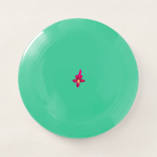 Girly Design, Light Gold, Purplish Red Wham-O Frisbee