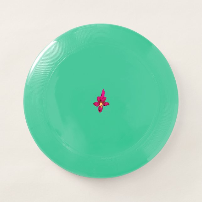 Girly Design, Light Gold, Purplish Red Wham-O Frisbee (Front)