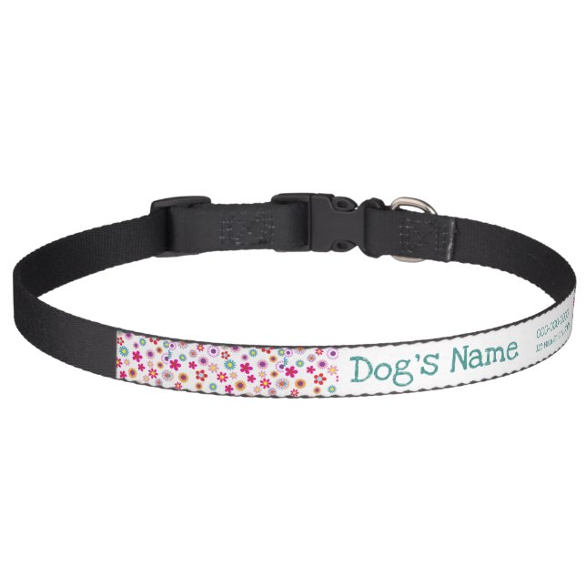 Girly Dog Collar - Lost Dogs ID Collars (Front)