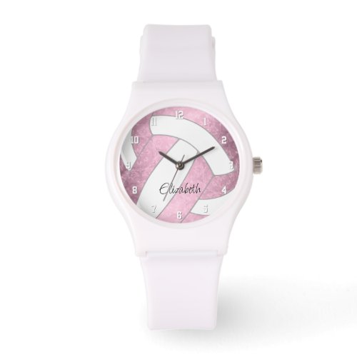 girly dusty pink custom sports gifts volleyball wa watch