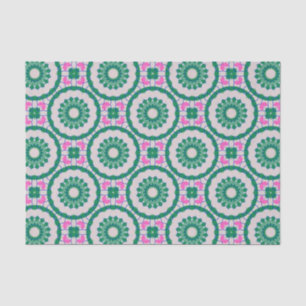 Girly Elegant Colorful Mosaic Geometric Pattern Tissue Paper