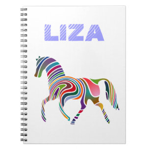 Girly Fantasy Horse Personalized Notebook