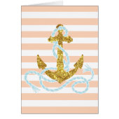 Girly Faux Glitter Anchor (Front)