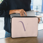Girly Feminine Blush Pink Monogram Name Script Laptop Sleeve<br><div class="desc">This pink laptop sleeve boasts an elegant and clean design featuring typography initials in a monogram,  adding a sophisticated touch to your device. Its refined style offers both charm and protection for your laptop. Embrace a chic and polished accessory with this sleeve,  blending elegance and practicality seamlessly.</div>