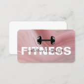 Girly Fitness Trainer Social Media Business Card (Front/Back)