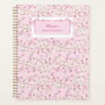 Girly Floral Pink Bow Coquette Custom 2026 Planner<br><div class="desc">Girly Floral Pink Bow Coquette Custom 2026 Planner.</div>