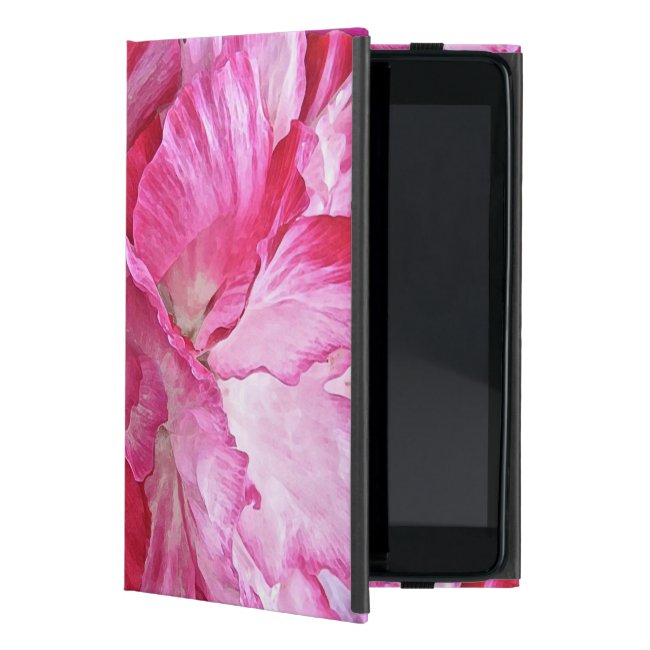 Girly Floral Pink Red Poppy Flowers iPad Mini Case