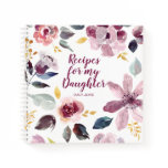 Girly Floral Recipes for My Daughter Keepsake Notebook Girly Floral Recipes for My Daughter Keepsake Notebook
