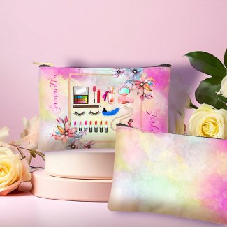 Girly Florals and Marble Pinks Makeup 