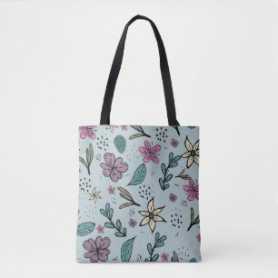 Girly Flower Art New Design Floral Aesthetic Flowe Tote Bag