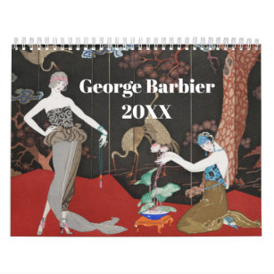 Girly France Paris Fashion Illustration Calendar