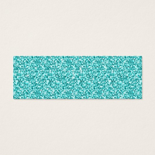 Girly, Fun Aqua Blue Glitter Printed (Front)