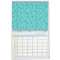 Girly, Fun Aqua Blue Glitter Printed