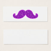 Girly fun retro mustache purple glitter (Front & Back)