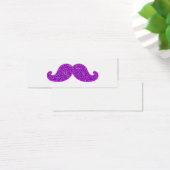 Girly fun retro mustache purple glitter (Desk)