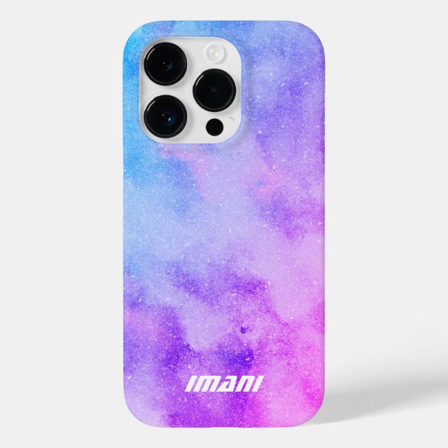 Girly Galaxy Sci-fi Name Case-Mate iPhone Case (Back)