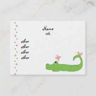 Girly Gator Business Card