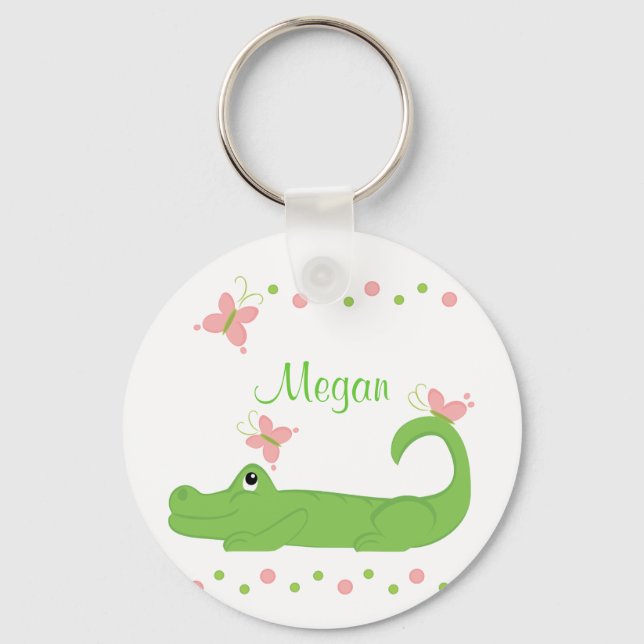 GIrly Gator Keychain (Front)