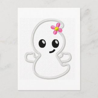 girly ghost.jpg postcard
