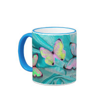 Girly Gift! Butterfly Mug, Add NAME!