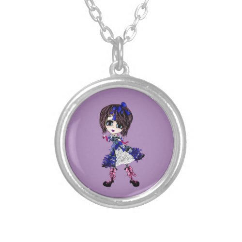 Girly Gifts Harajuku Girl style Silver Plated Necklace