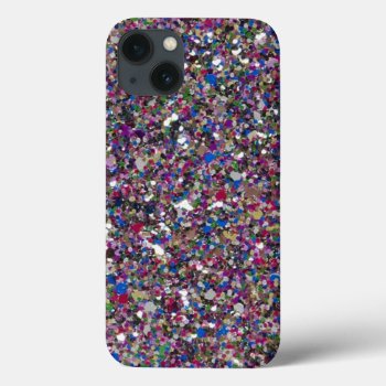 Girly Girl Glitter Sparkles Modern Iphone 13 Case by girlygirlgraphics at Zazzle