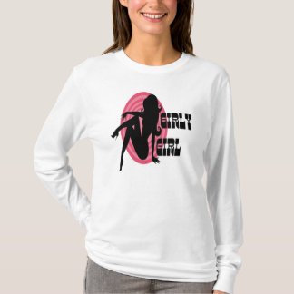 Girly Girl Pink Diamond Women Tshirt