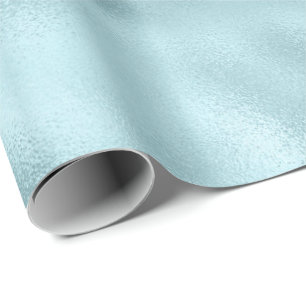 Girly Glam Aqua Blue Wrapping Paper