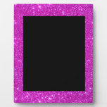 Girly Glam Black With Sparkly Pink Glitter Frame at Zazzle