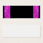 Girly Glam Black with Sparkly Pink Glitter Frame (Front & Back)