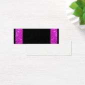 Girly Glam Black with Sparkly Pink Glitter Frame (Desk)