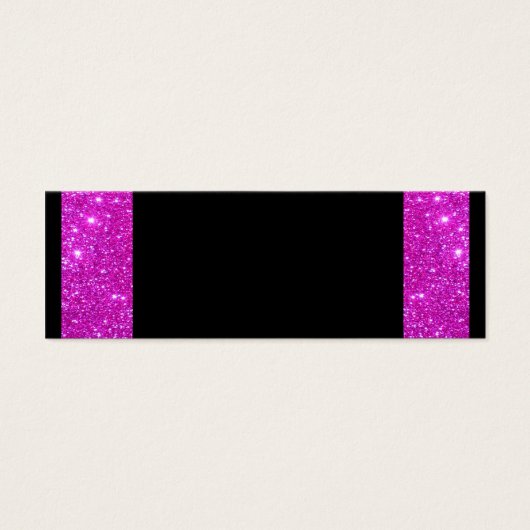 Girly Glam Black with Sparkly Pink Glitter Frame (Front)