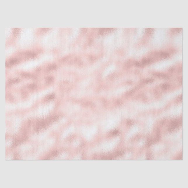 Girly Glam Blush Pink Bridal Shower Tissue Paper (Front)