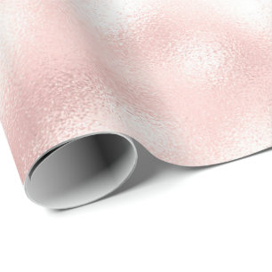 Girly Glam Blush Pink Wrapping Paper