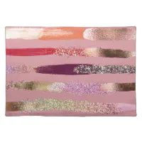 Pink Sparkle Sparkly Glitter Girly Girl Stuff Glam Cloth Placemat | Zazzle