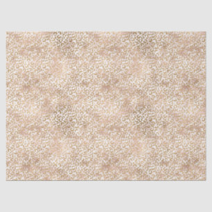 Girly Glam Gold Pink Leopard Print Tissue Paper