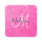 Girly & Glam Hot Pink Glitter Sparkles Monogram