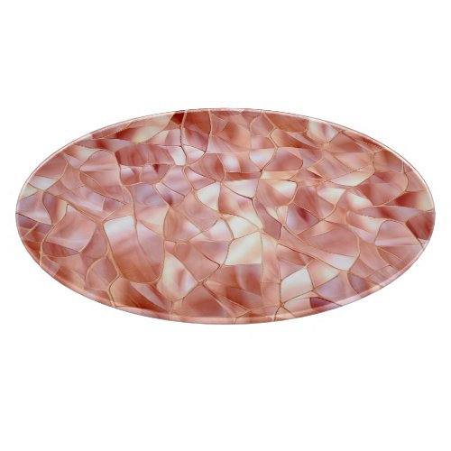 Girly Glam Pink Rose Gold Cutting Board