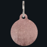 Girly Glam Pink Rose Gold Foil and Glitter Mesh Pet Name Tag<br><div class="desc">This girly and glamorous faux printed rose gold and glitter mesh is perfect for the trendy and stylish woman. Its chic and fashionable print is great for many gifts and occasions. Enjoy this faux sparkly and pretty print for your next purchase; for yourself,  your friends,  or your family!</div>