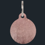 Girly Glam Pink Rose Gold Foil and Glitter Mesh Pet Name Tag<br><div class="desc">This girly and glamorous faux printed rose gold and glitter mesh is perfect for the trendy and stylish woman. Its chic and fashionable print is great for many gifts and occasions. Enjoy this faux sparkly and pretty print for your next purchase; for yourself,  your friends,  or your family!</div>