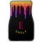 Girly Glitter Drip Monogram Name Pink Yellow Black