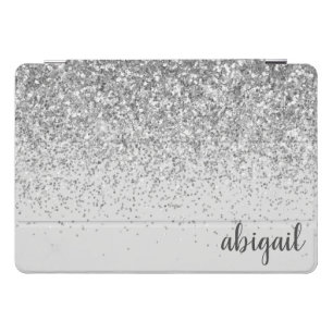 Girly Glitter Modern Monogram Name iPad Pro Cover