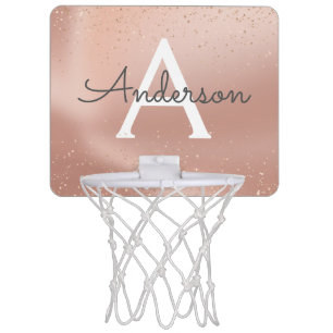 Girly Glitter Name  Mini Basketball Hoop