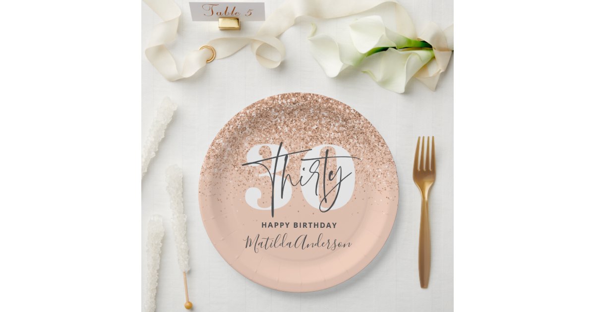 30th Birthday Paper Plates 9