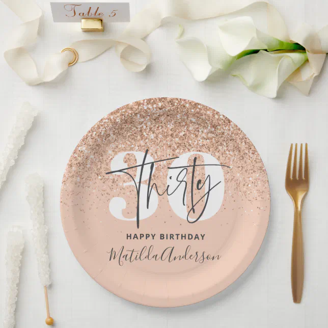 30th Birthday Paper Plates 9