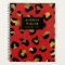 Girly Glittery Gold Red Leopard print  Luxury