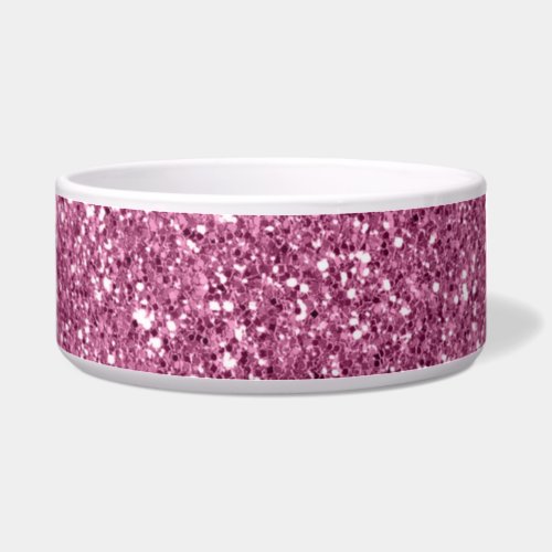 Girly Glitzy Pink Glitter Bowl